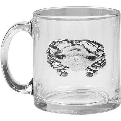 BLUE CRAB COFFEE MUG, SET OF 4