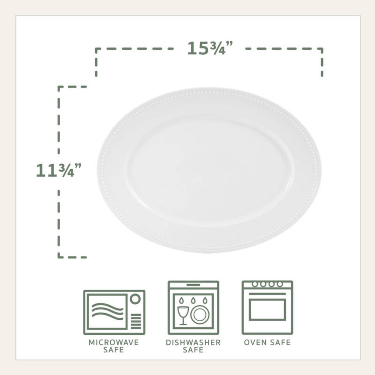 Everyday Wht® Beaded Serve Set Bowl Platter S2 Brown Bx