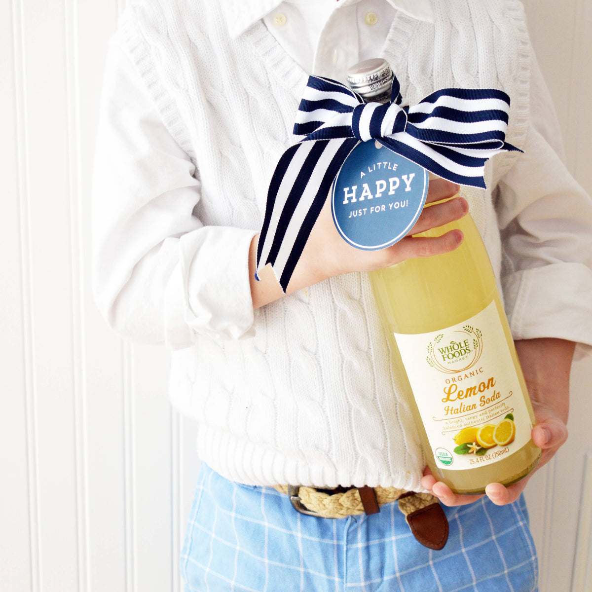 In Stock 3" "A Little HAPPY Just for You!"Die Cut Gift Tag