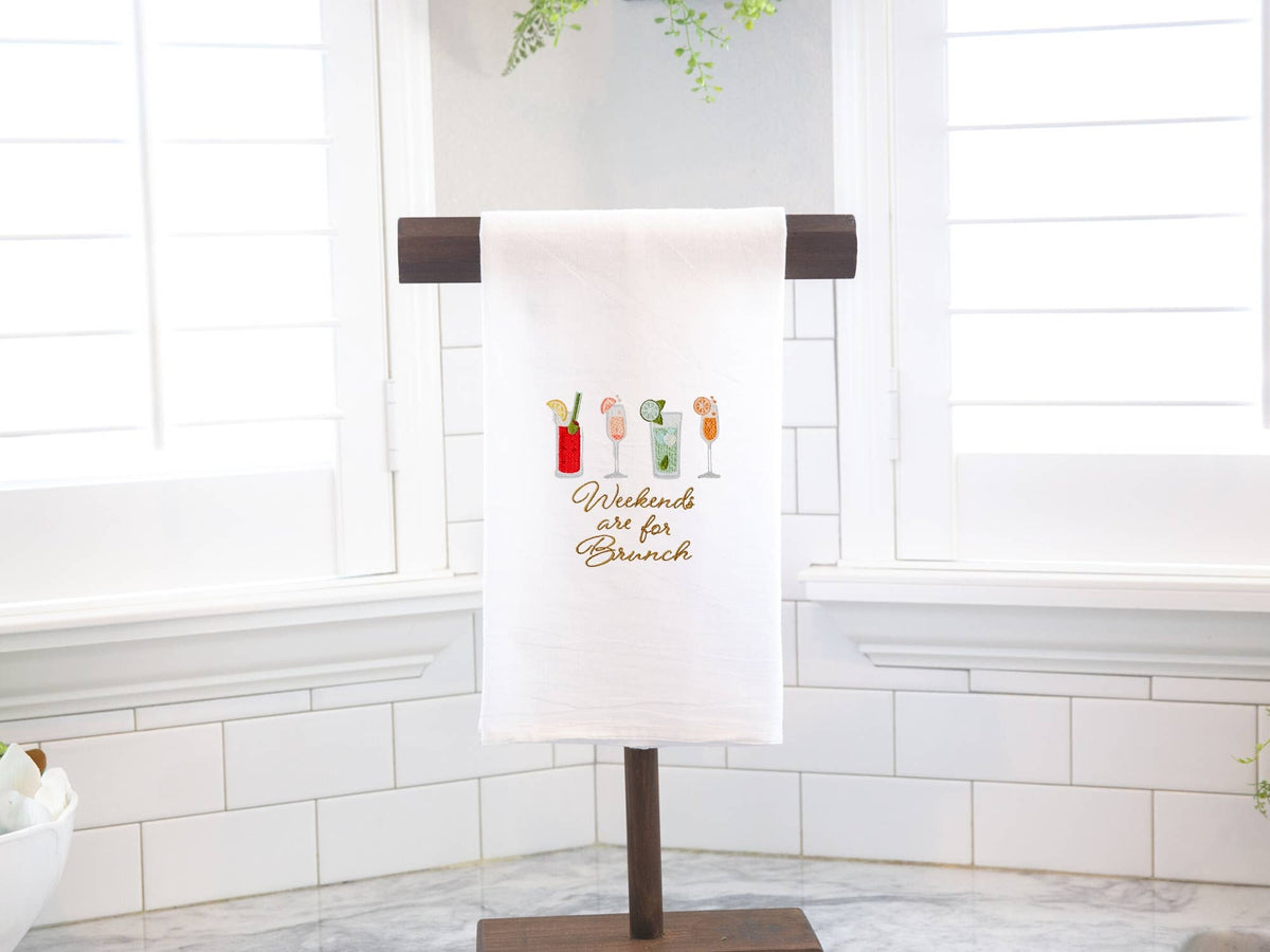 Weekends Are For Brunch Tea Towel