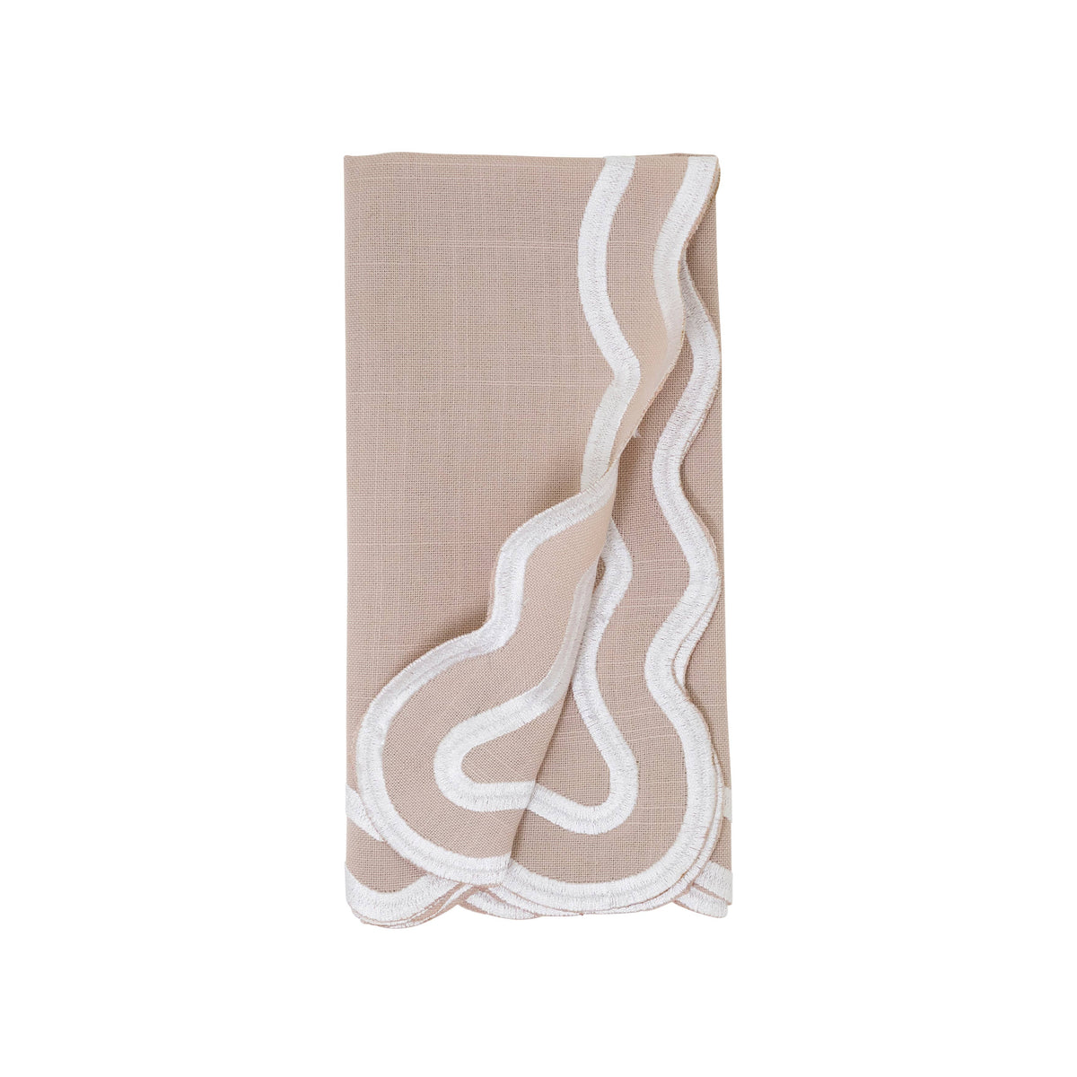 Scalloped Edge Cloth Napkin