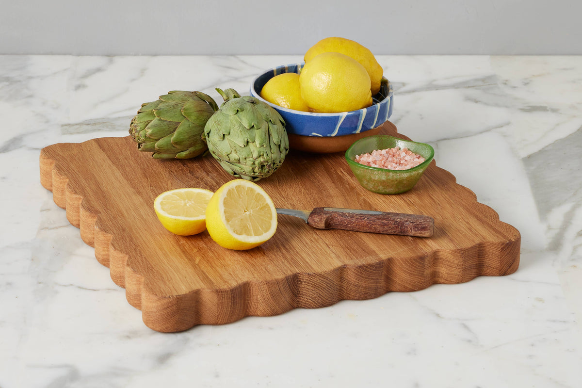 Scalloped Cutting Board, Large Square