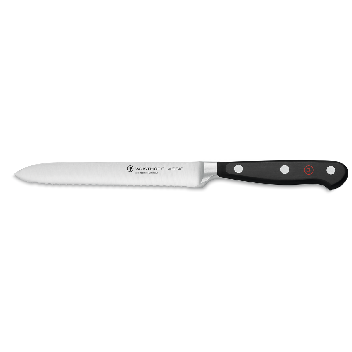 Wusthof Classic 11-Piece Knife Block Set, Acacia — Black