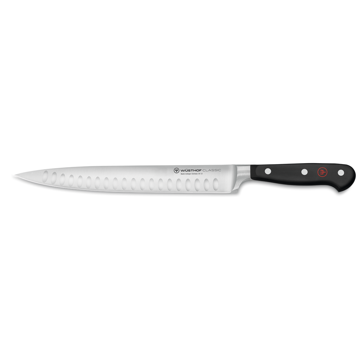 Wusthof Classic 9" Hollow Edge Carving Knife — Black