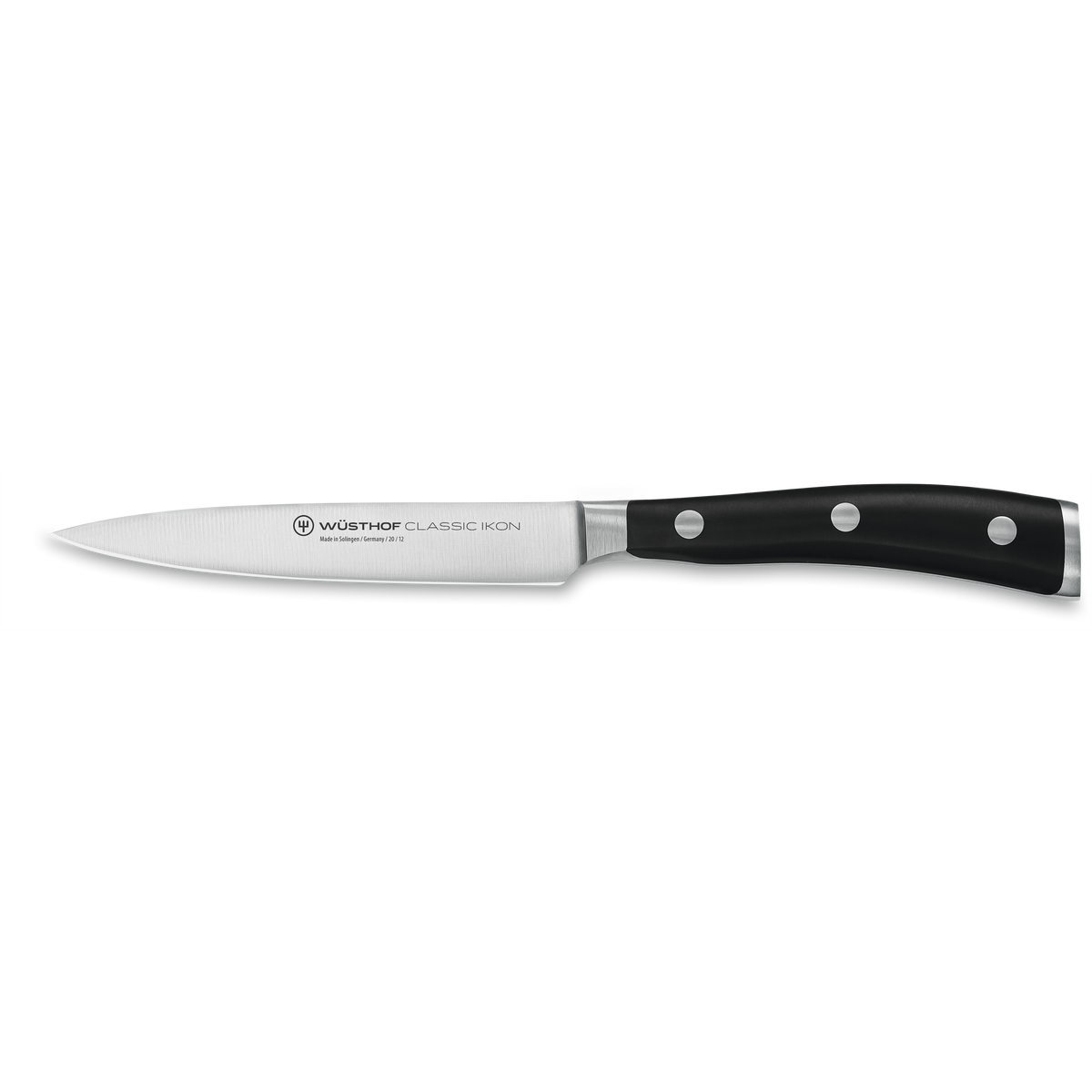 Wusthof Classic Ikon 4 1/2" Utility Knife — Black