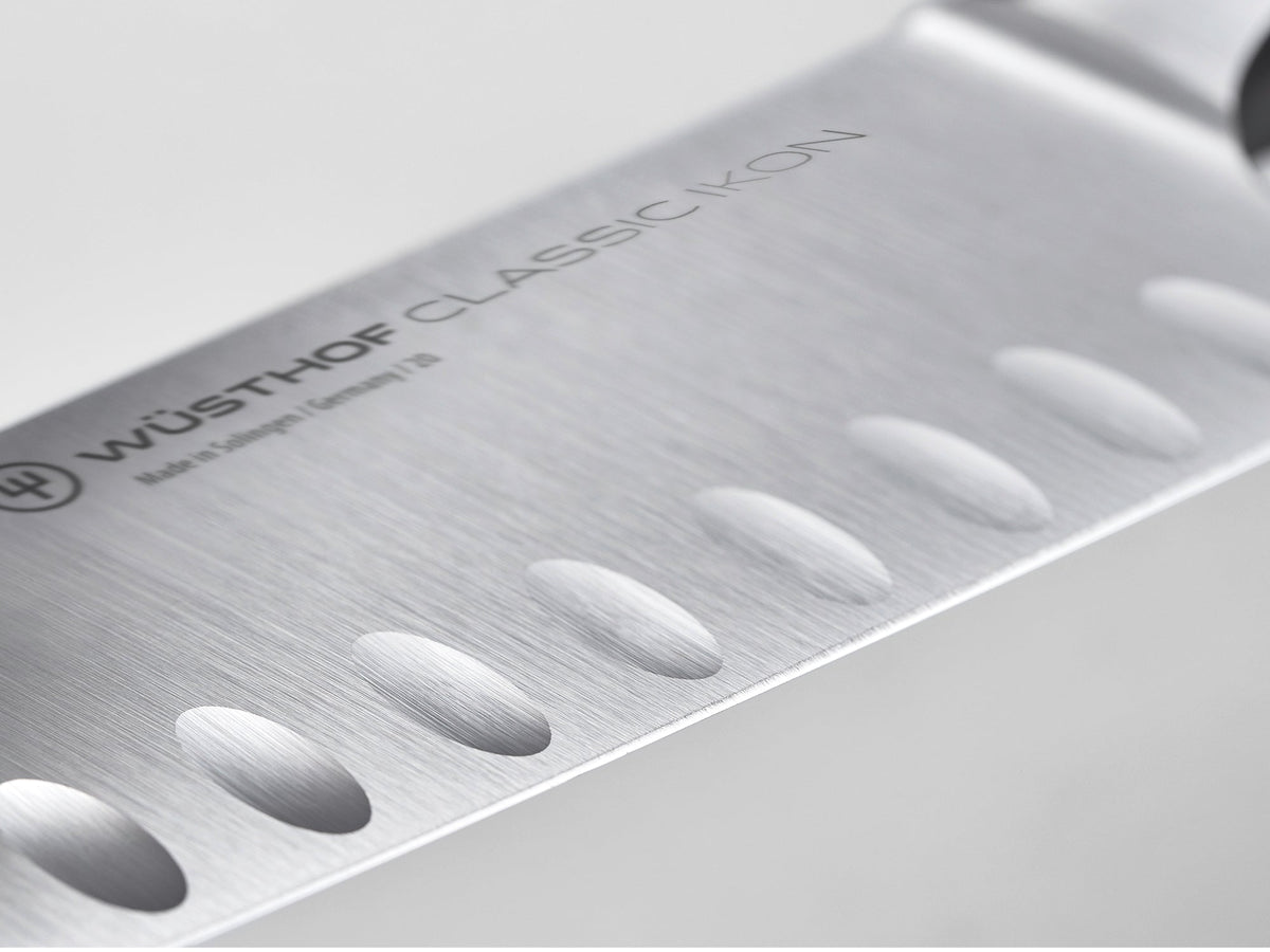 Wusthof Classic Ikon 2-Piece Santoku Set — Black