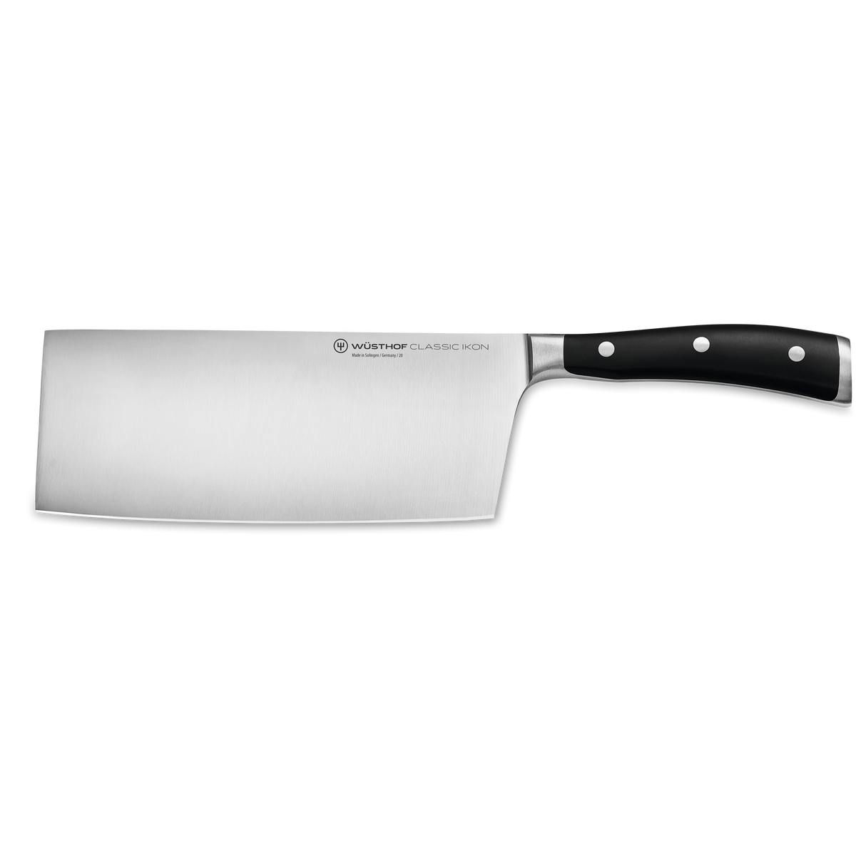 Wusthof Classic Ikon 7" Chinese Chef's Knife — Black