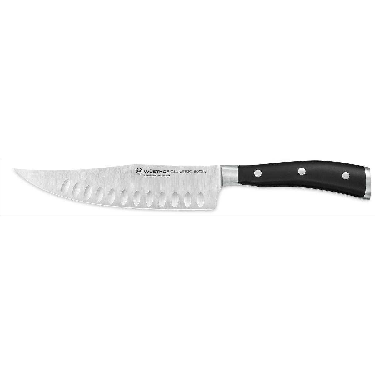 Wusthof Classic Ikon 7" Hollow Edge Craftsman — Black
