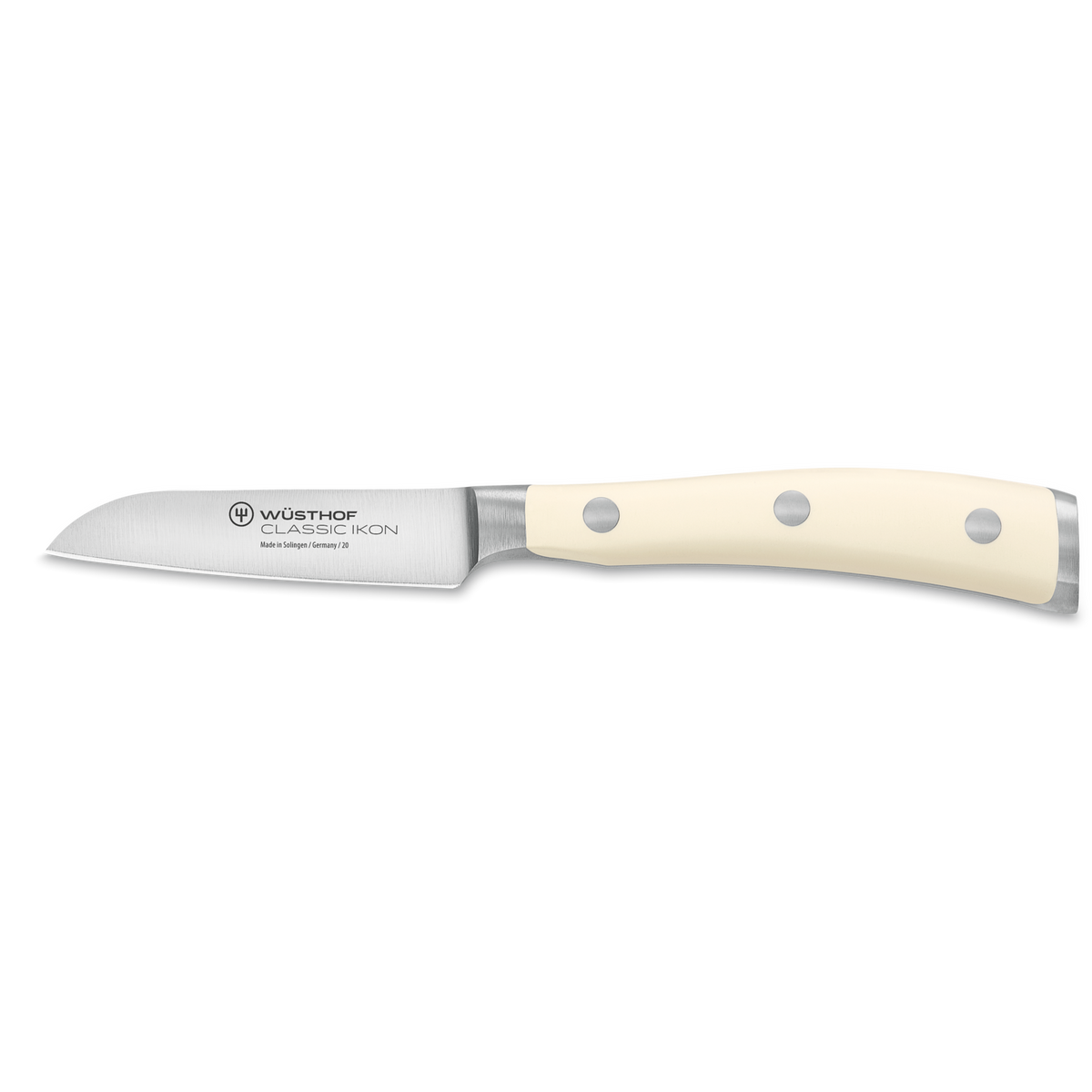 Wusthof Classic Ikon 3" Flat Cut Paring Knife — Black