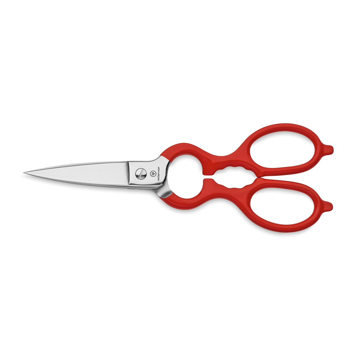 Wusthof Stainless Kitchen Shears with Synthetic Grips — Black