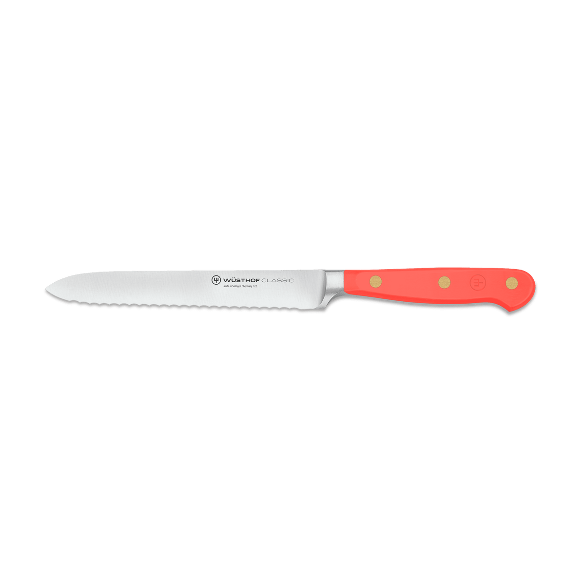 Wusthof Classic 5" Serrated Utility Knife — Black