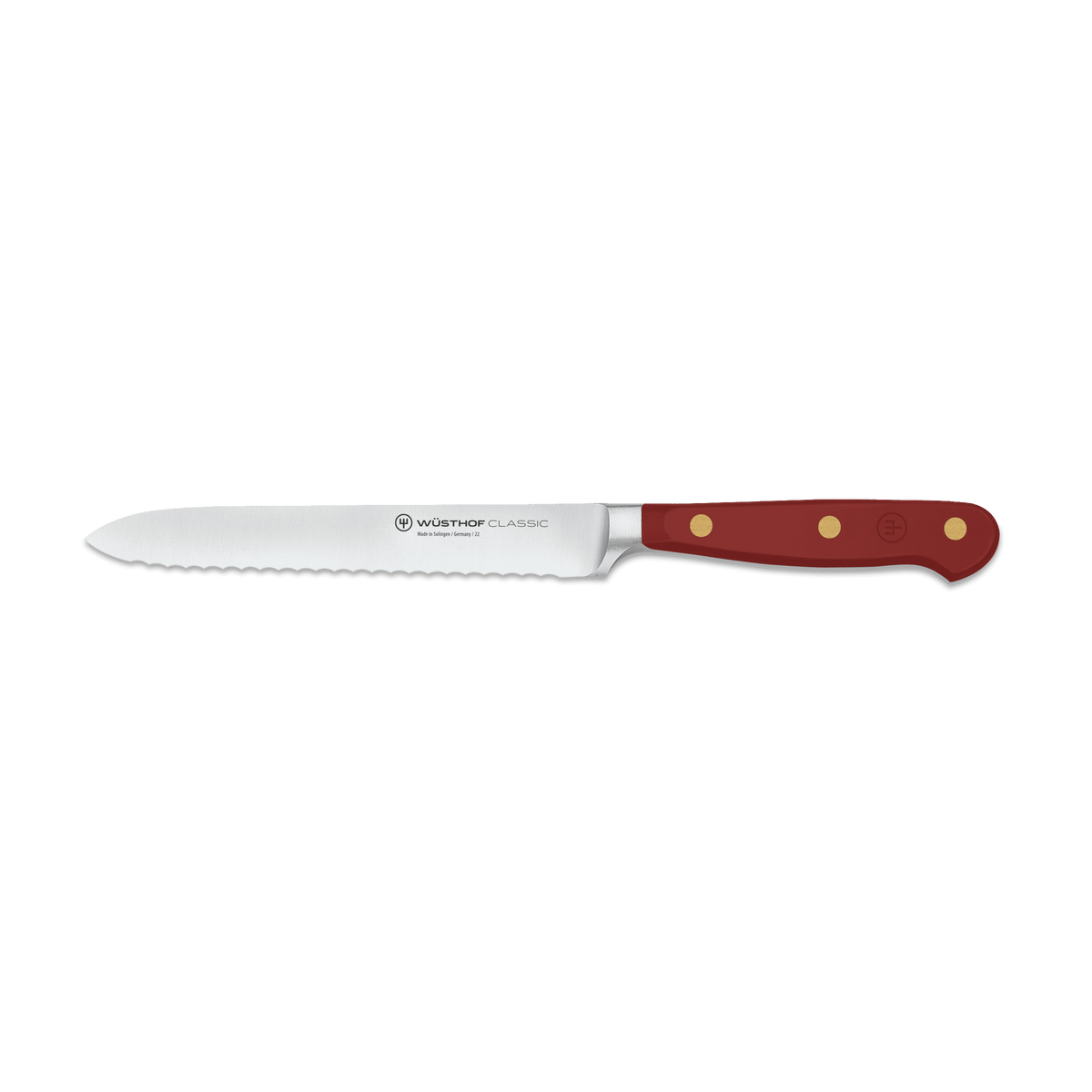 Wusthof Classic 5" Serrated Utility Knife — Black