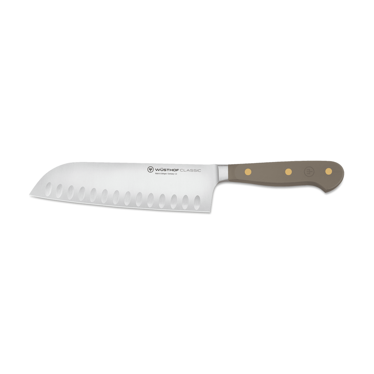 Wusthof Classic 7" Hollow Edge Santoku — Black