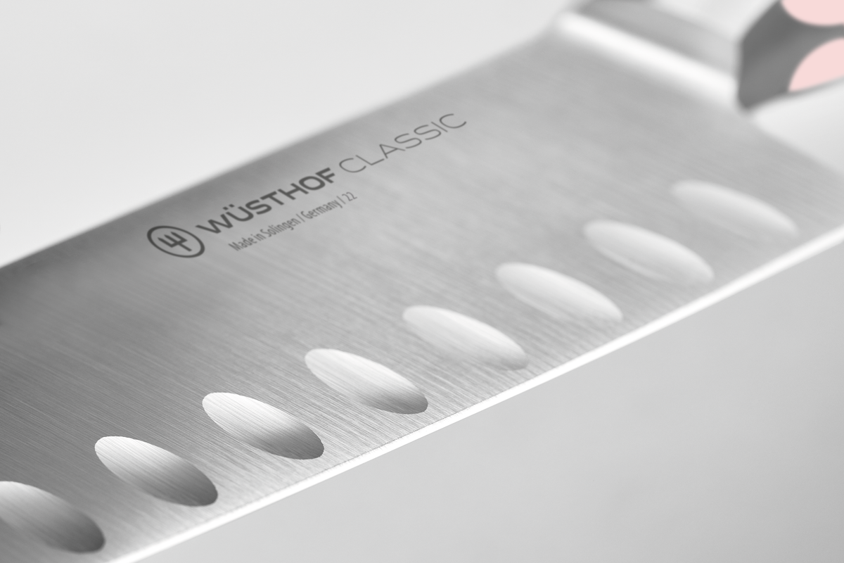 Wusthof Classic 7" Hollow Edge Santoku — Black
