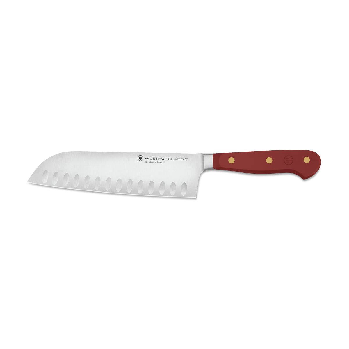 Wusthof Classic 7" Hollow Edge Santoku — Black