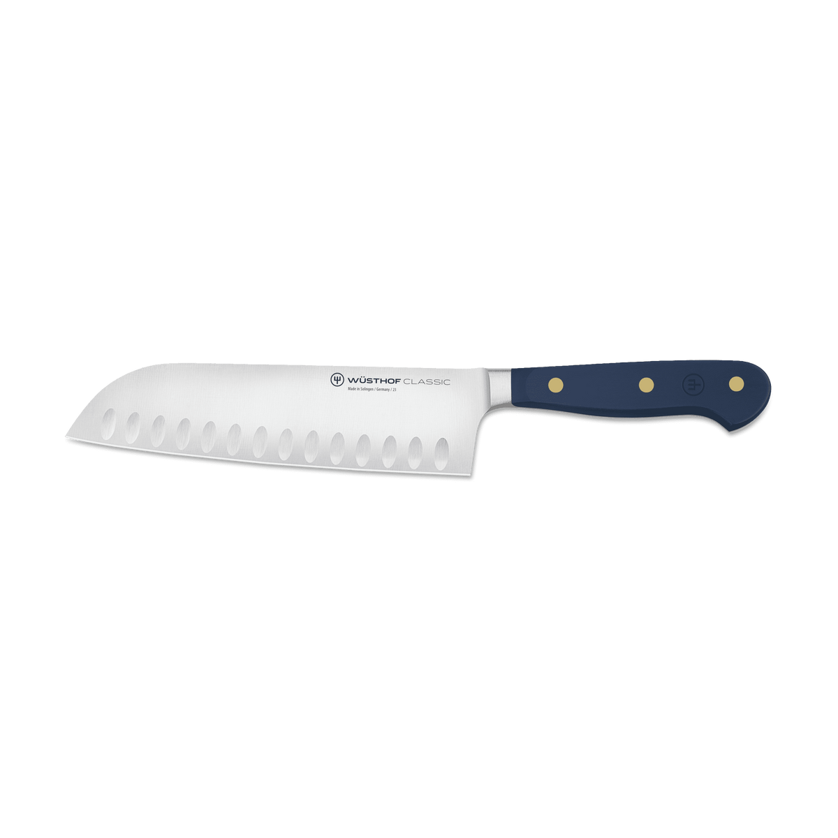 Wusthof Classic 7" Hollow Edge Santoku — Black