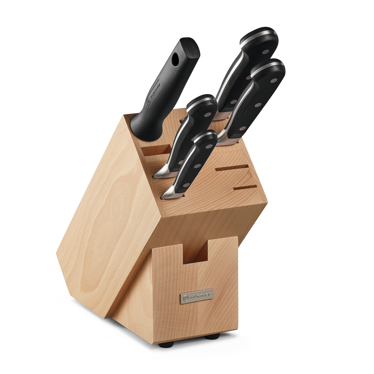 Wusthof Classic 6-Piece Knife Block Set — Black