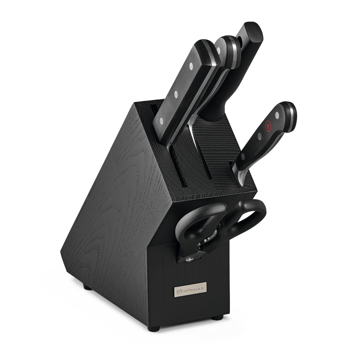Wusthof Classic 6-Piece Asian Knife Block Set — Black