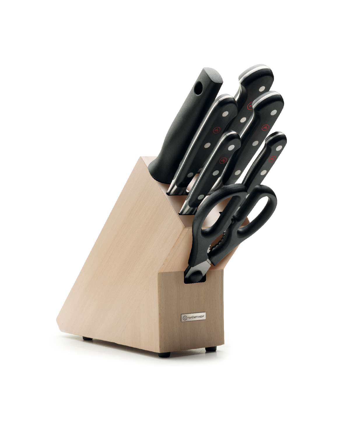 Wusthof Classic 8-Piece Knife Block Set — Black