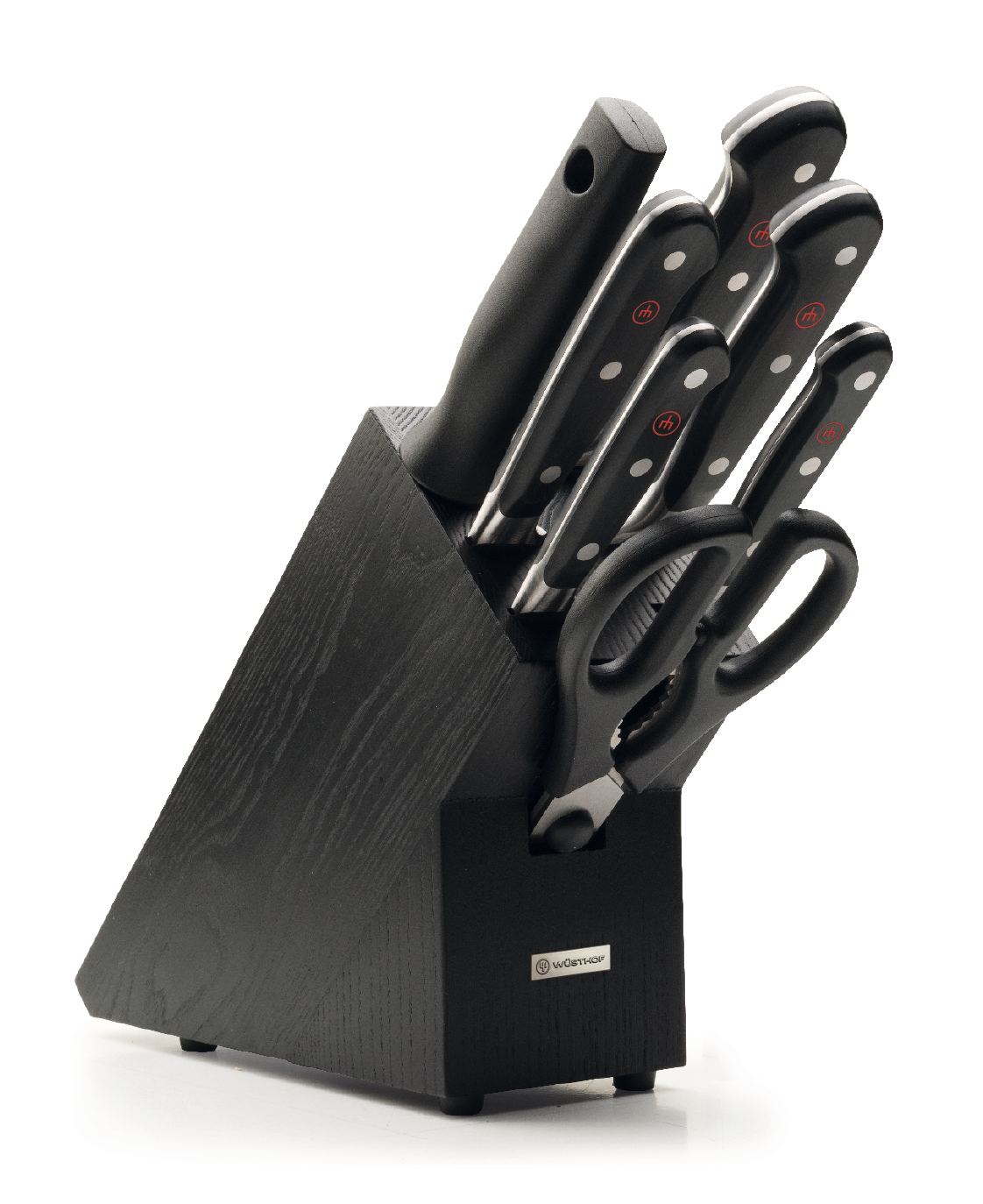 Wusthof Classic 8-Piece Knife Block Set — Black