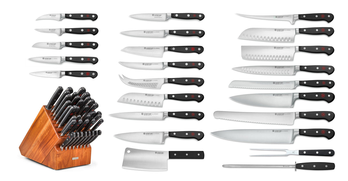 Wusthof Classic 36-Piece Knife Block Set — Black