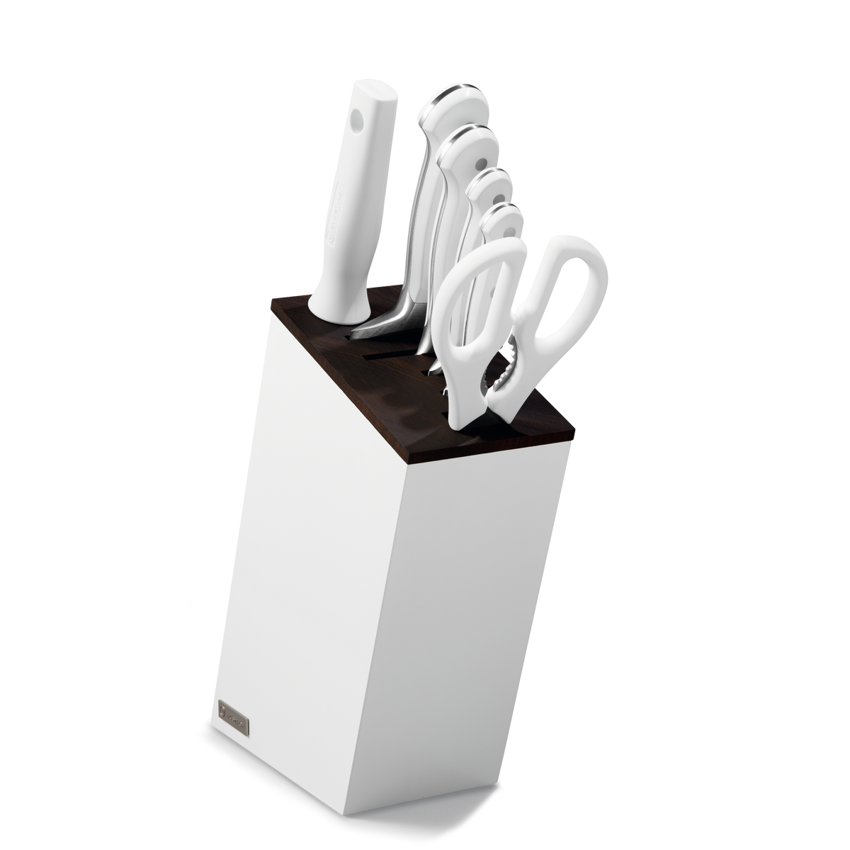 Wusthof Classic 7-Piece Knife Block Set with Santoku — Black