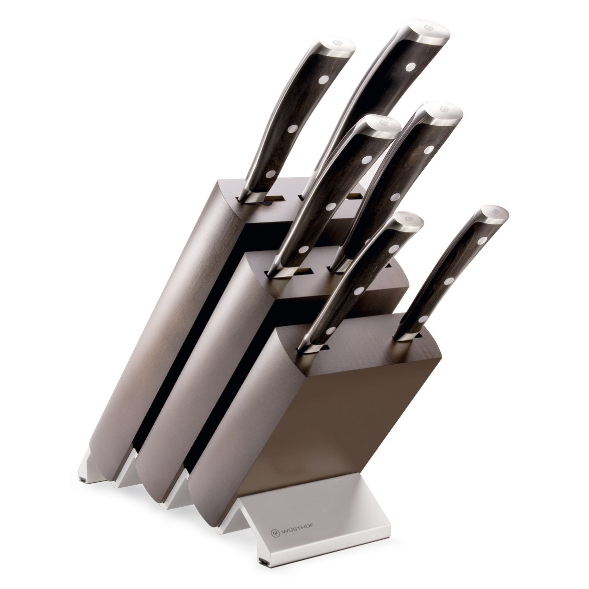 Wusthof Ikon 7-Piece Knife Block Set — Blackwood