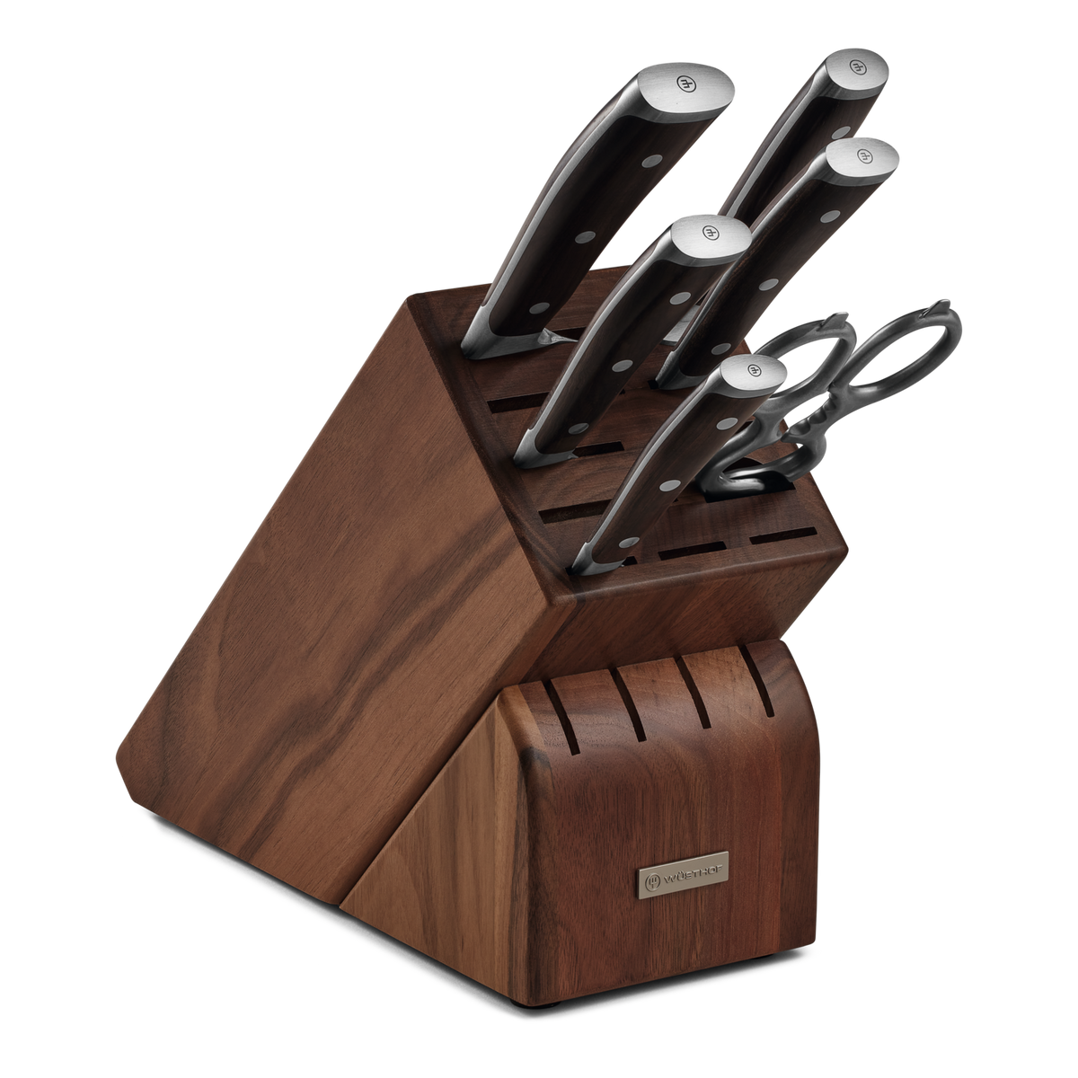 Wusthof Ikon 7-Piece Knife Block Set — Blackwood