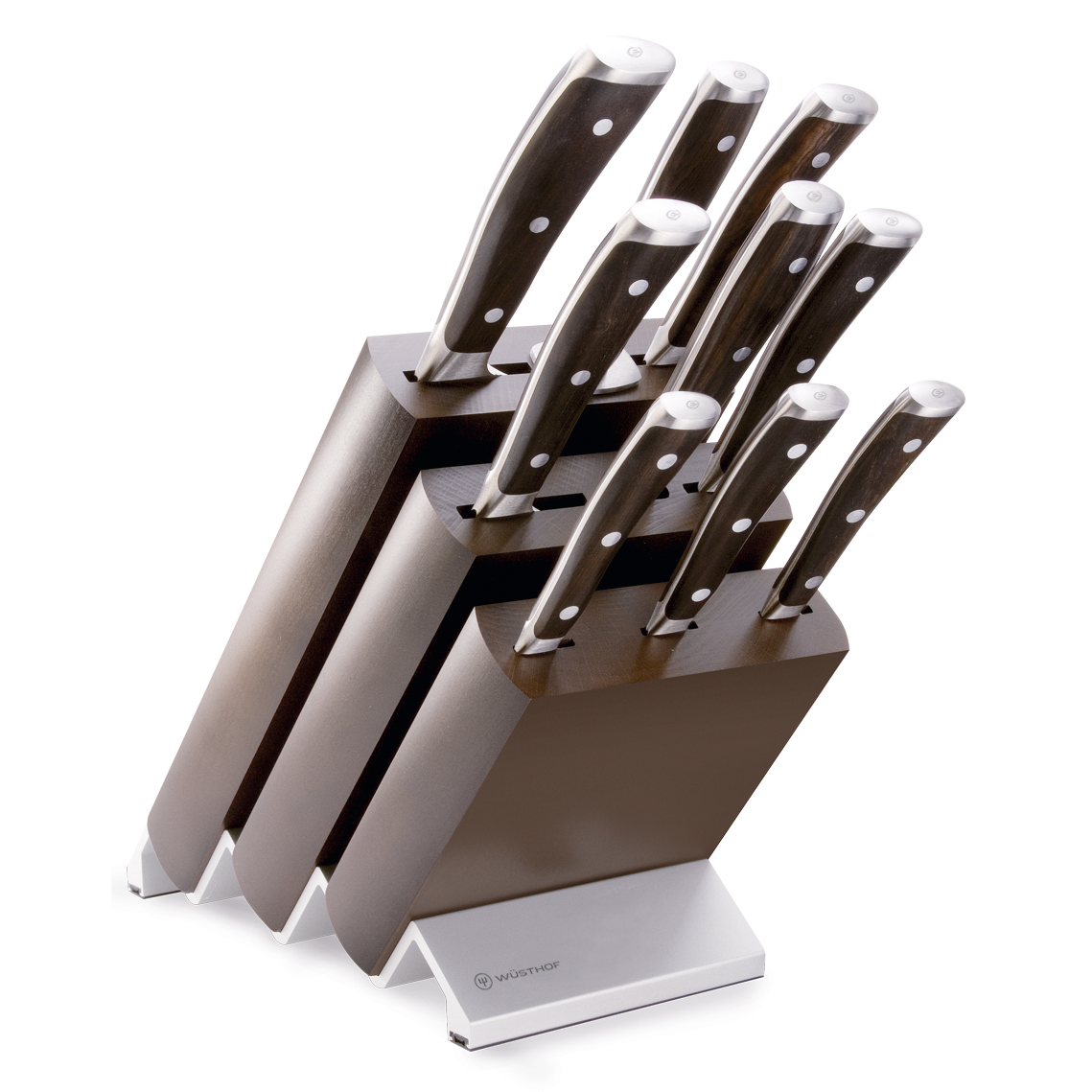 Wusthof Ikon 10-Piece Knife Block Set — Blackwood