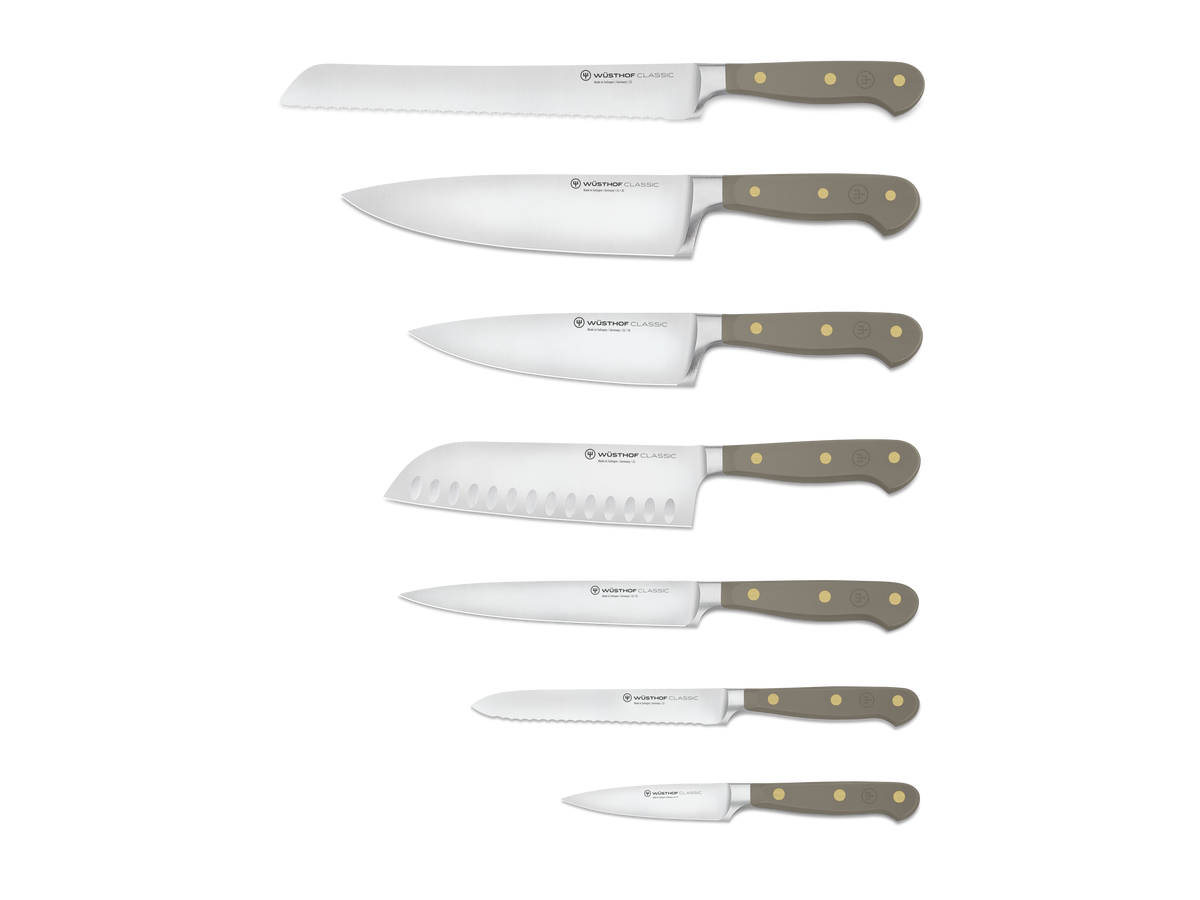 Wusthof Classic 8-Piece Designer Knife Block Set — Coral Peach