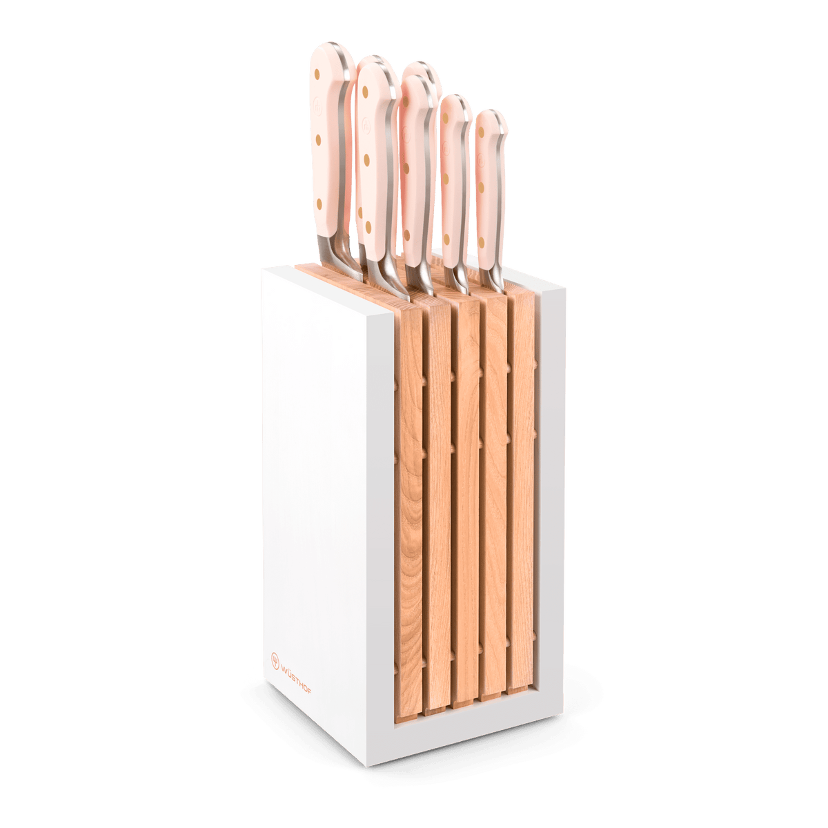Wusthof Classic 8-Piece Designer Knife Block Set — Coral Peach