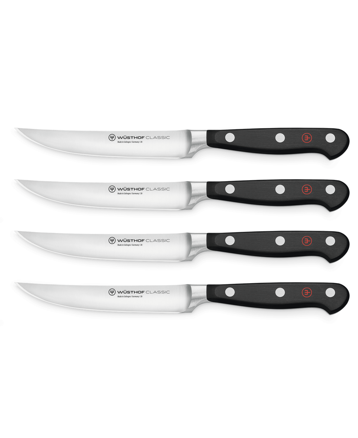 Wusthof Classic 4-Piece Steak Knife Set — Black