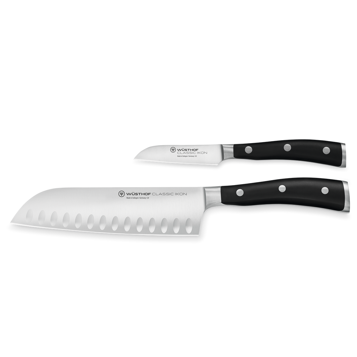 Wusthof Classic Ikon 2-Piece Asian Cook's Set — Black