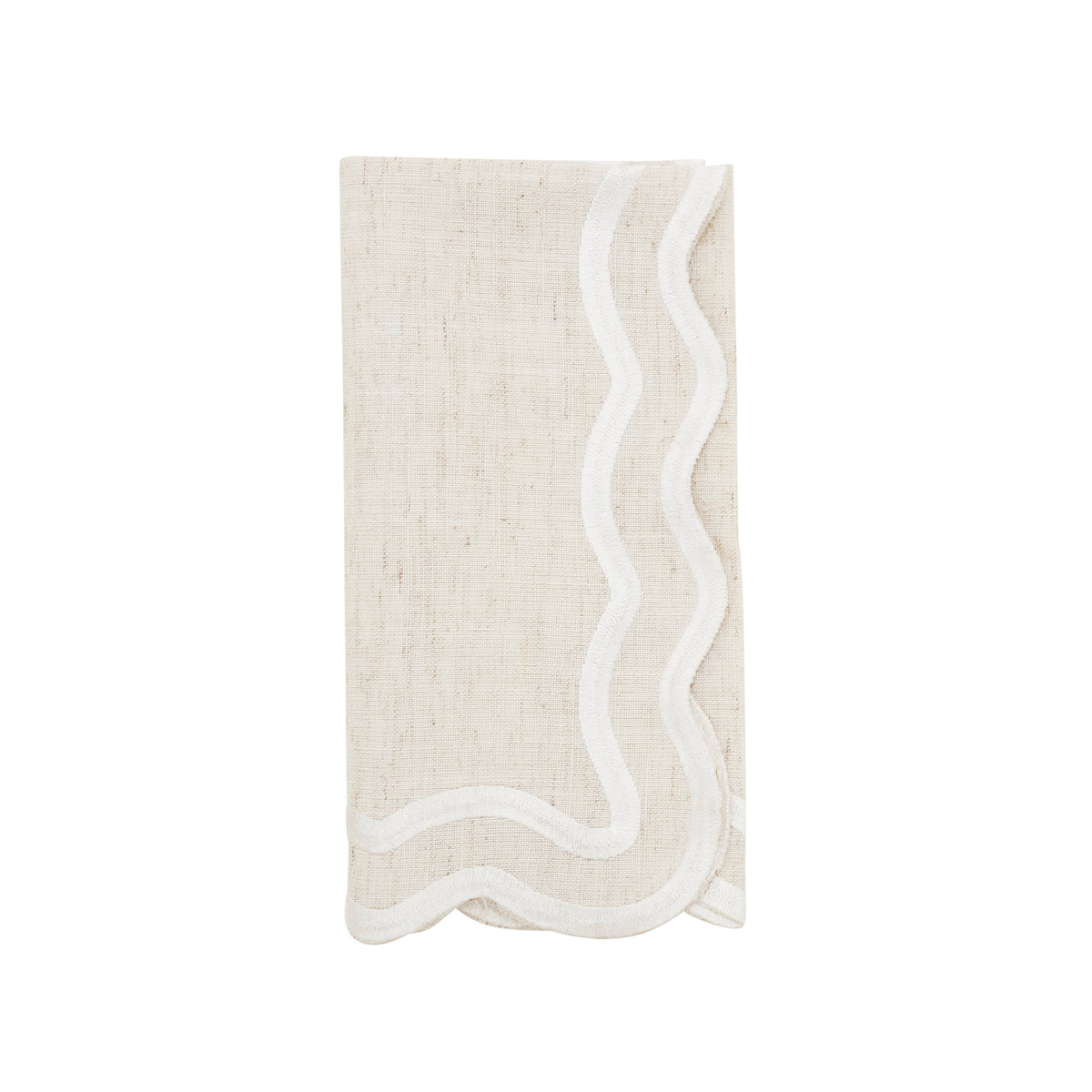 Scalloped Edge Cloth Napkin