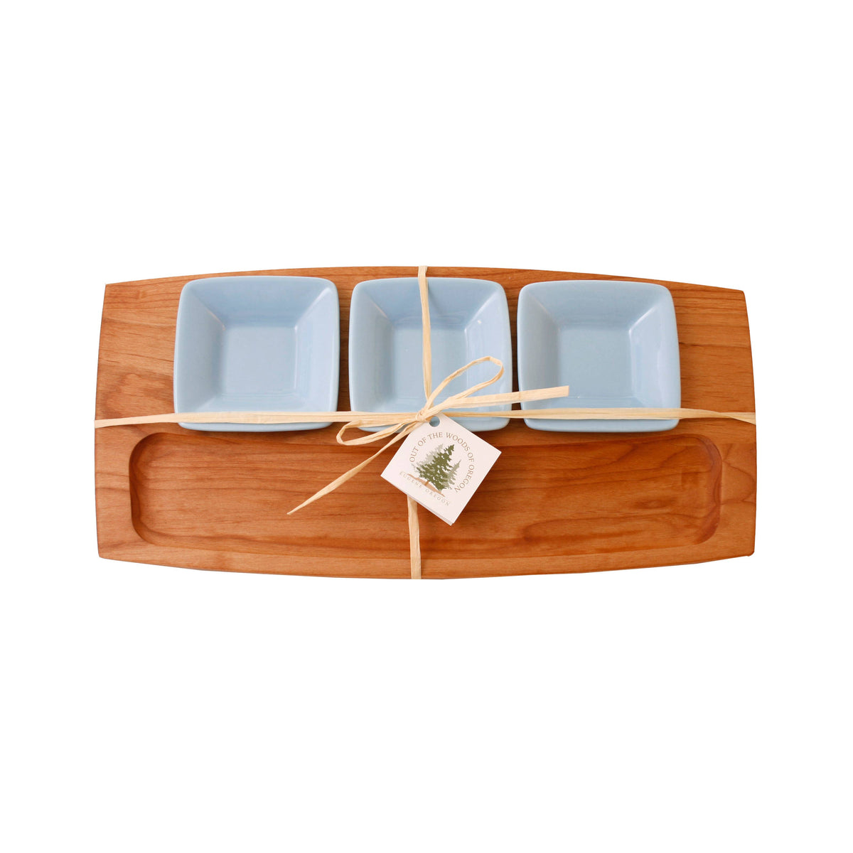 Tasting Board with Cornflower Bowls