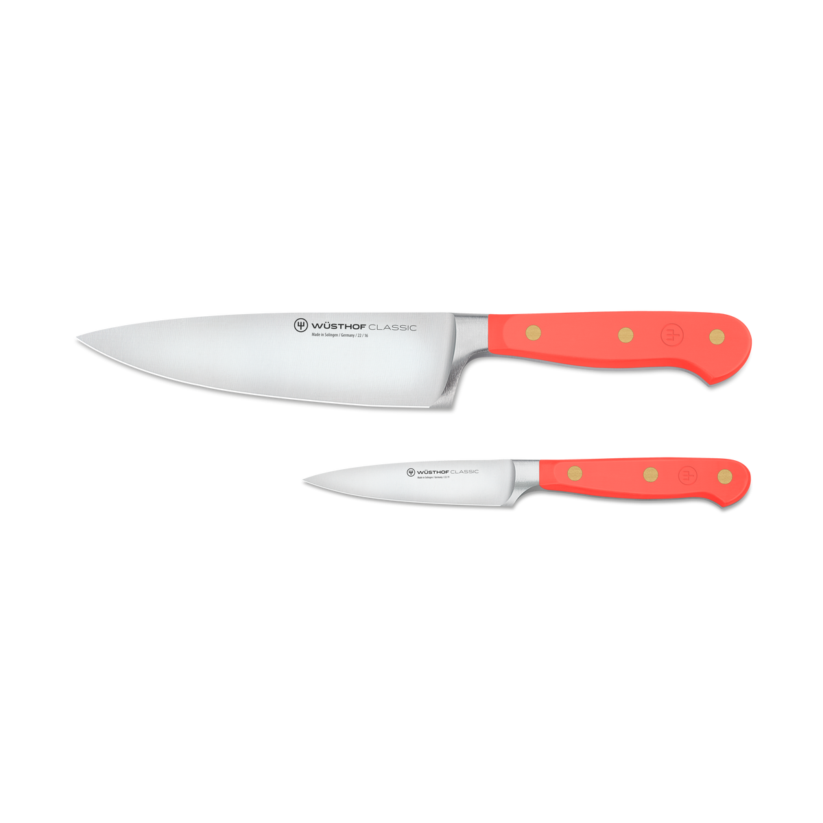 Wusthof Classic 2-Piece Prep Set — Coral Peach