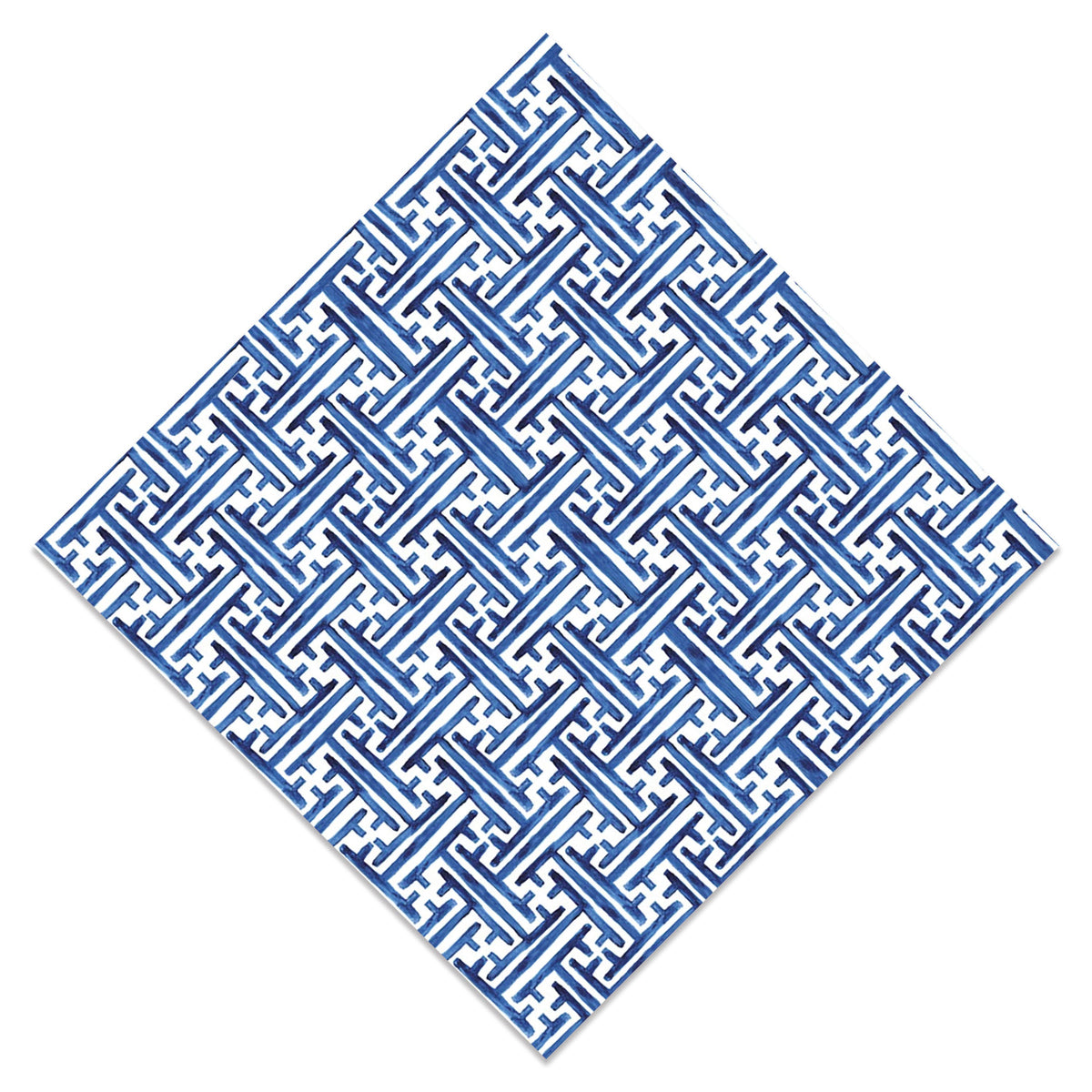 In Stock WH Paper Cocktail Napkins | Navy Basketweave