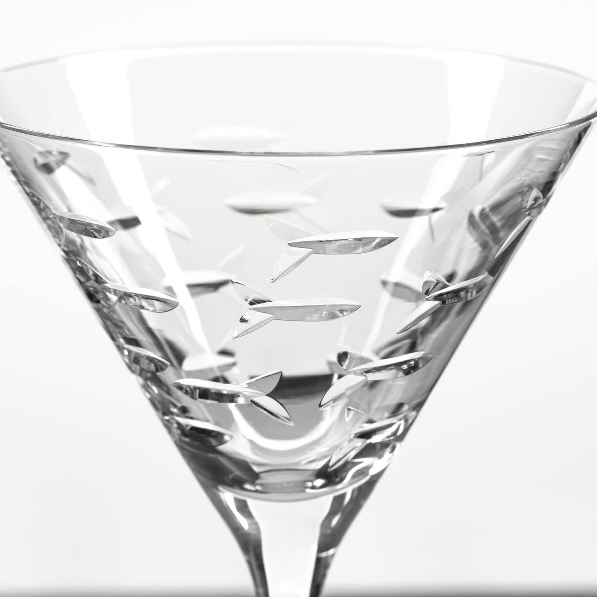 School of Fish Martini Glass 10oz