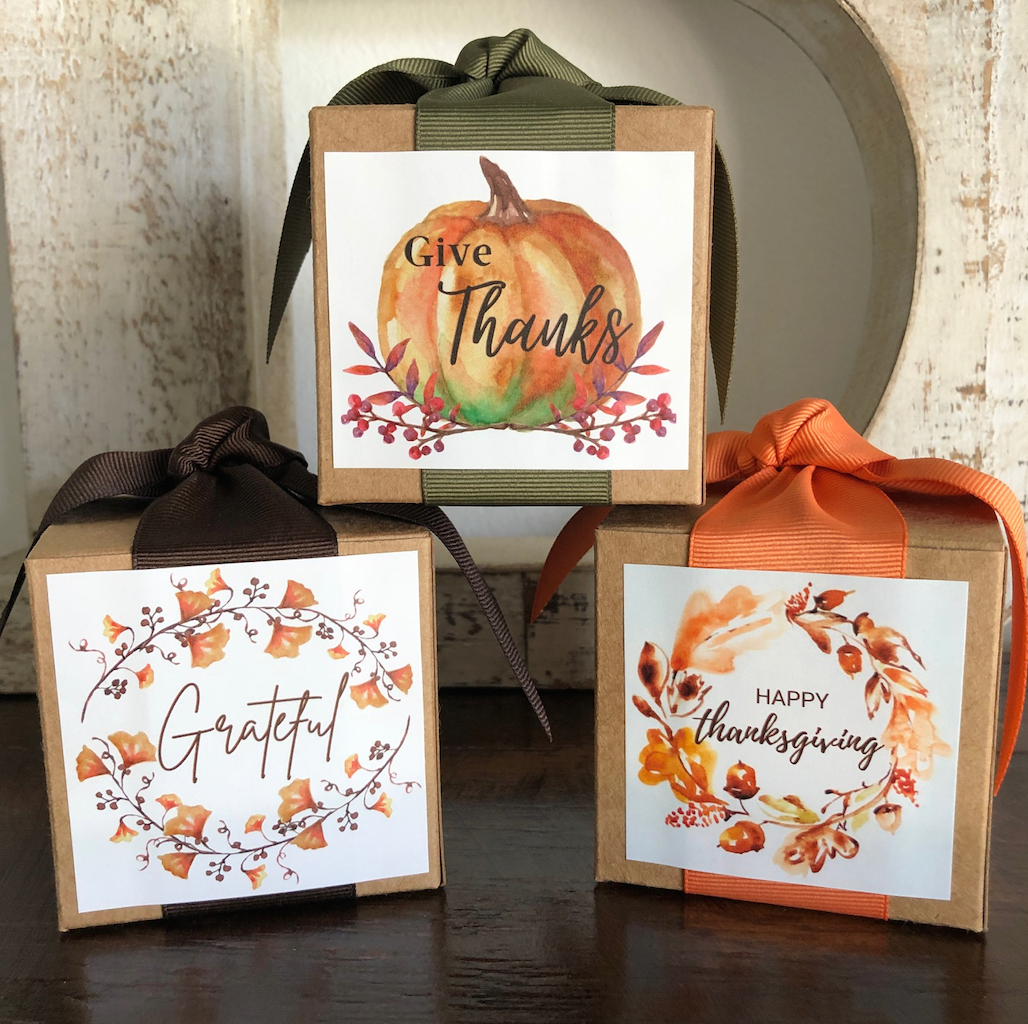 Thanksgiving 4oz Toffee Boxes