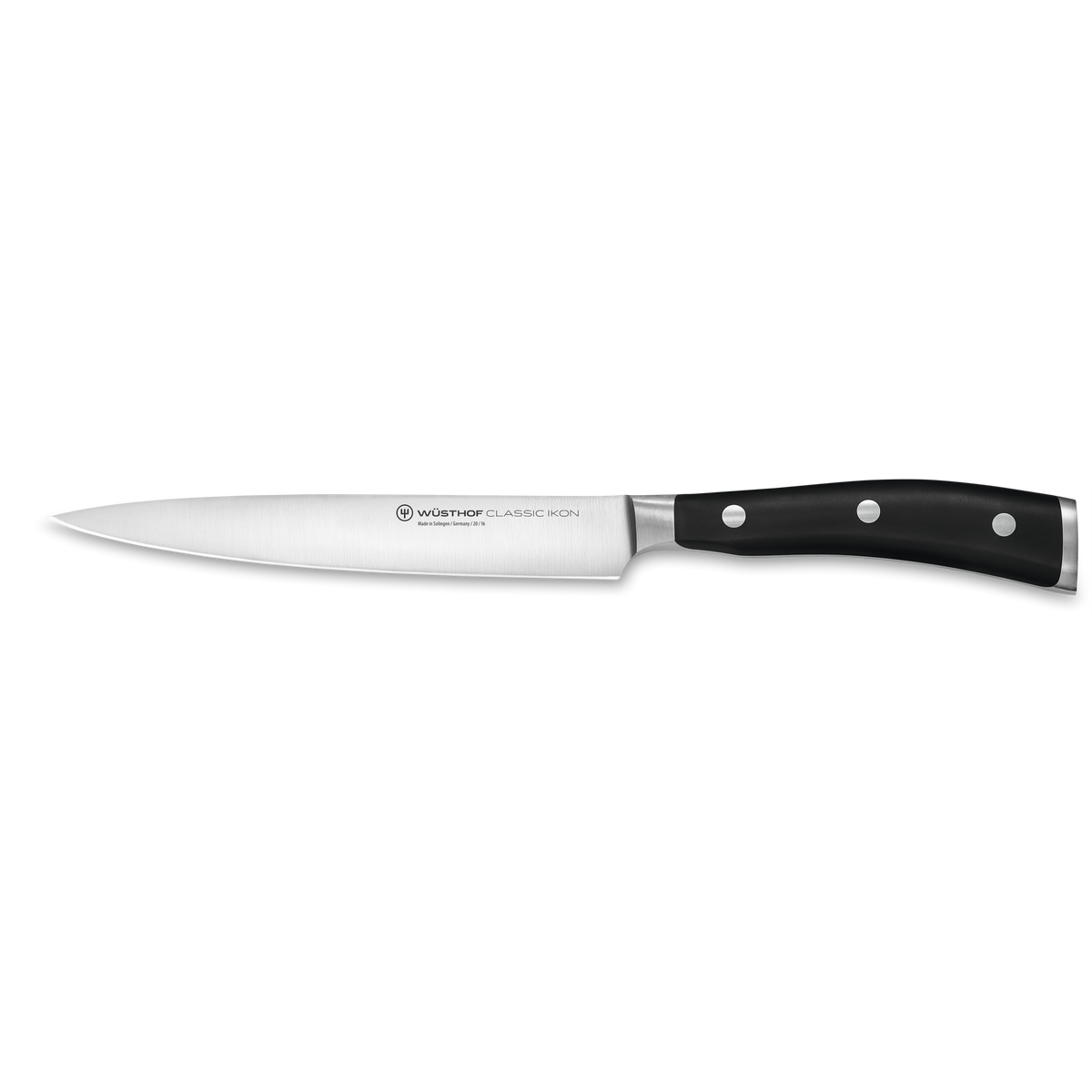 Wusthof Classic Ikon 7-Piece Knife Block Set — Black