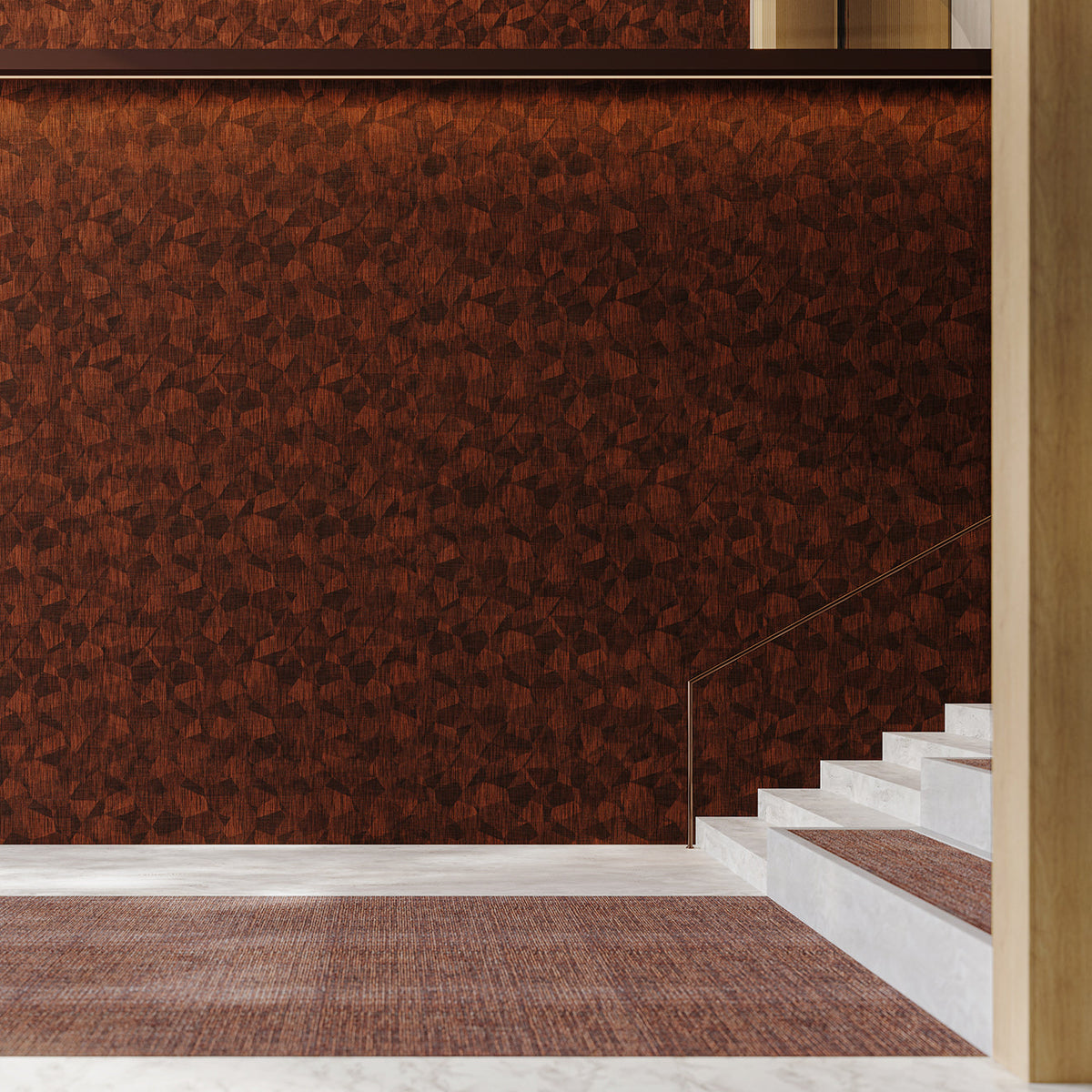 Geo Wall Textiles - Earthen Red