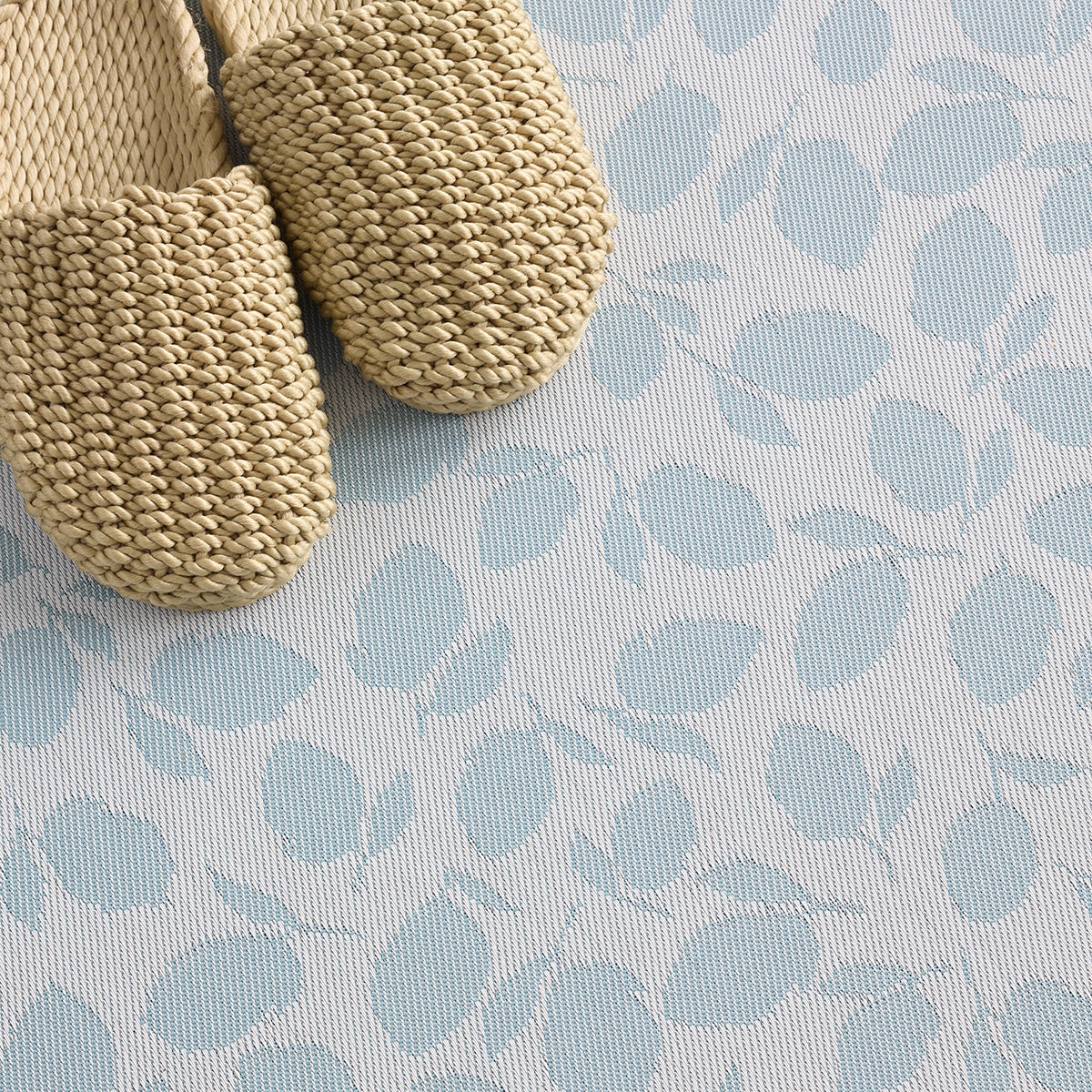 Lemon Leaves Rugs - Robin's Egg