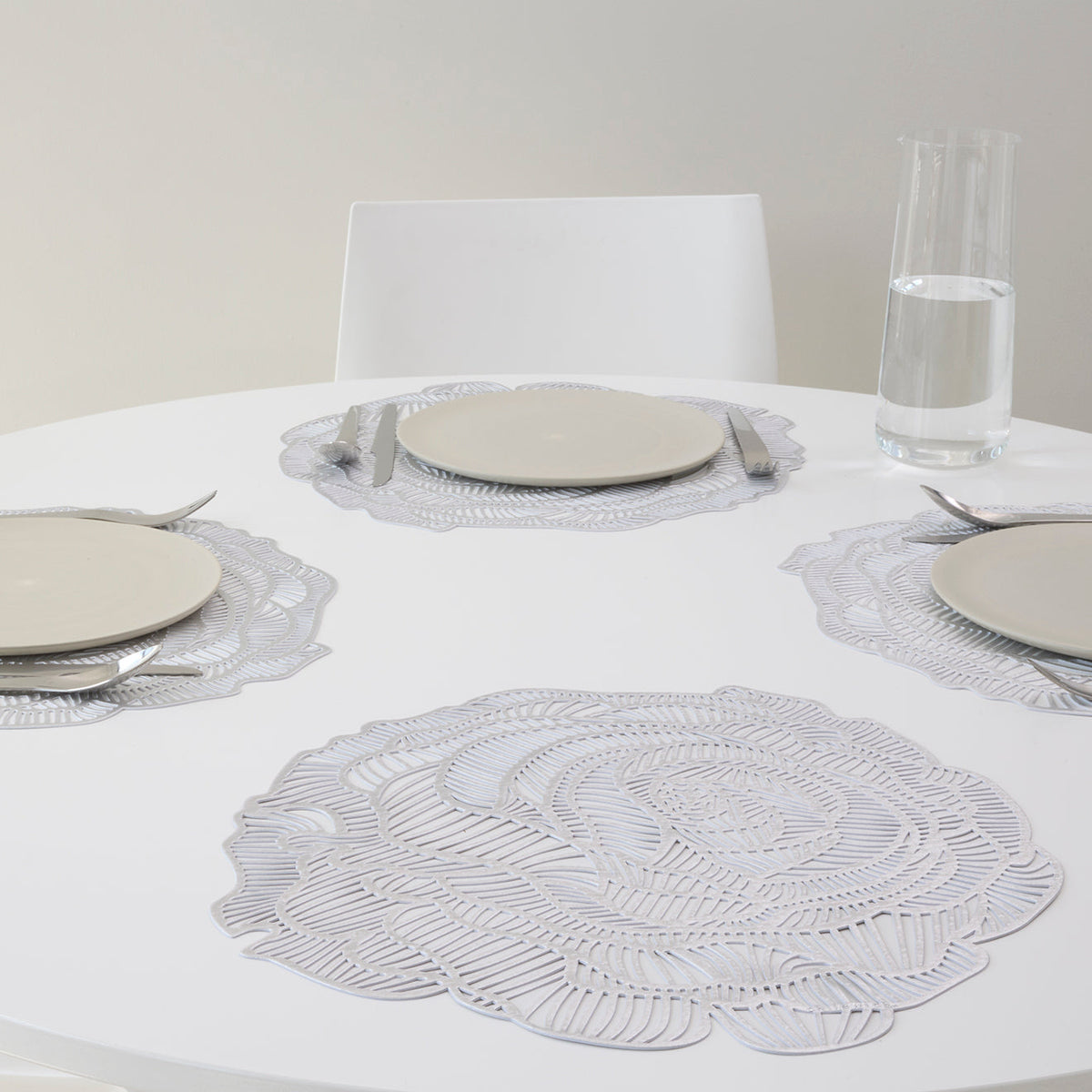 Rose Placemats - Silver