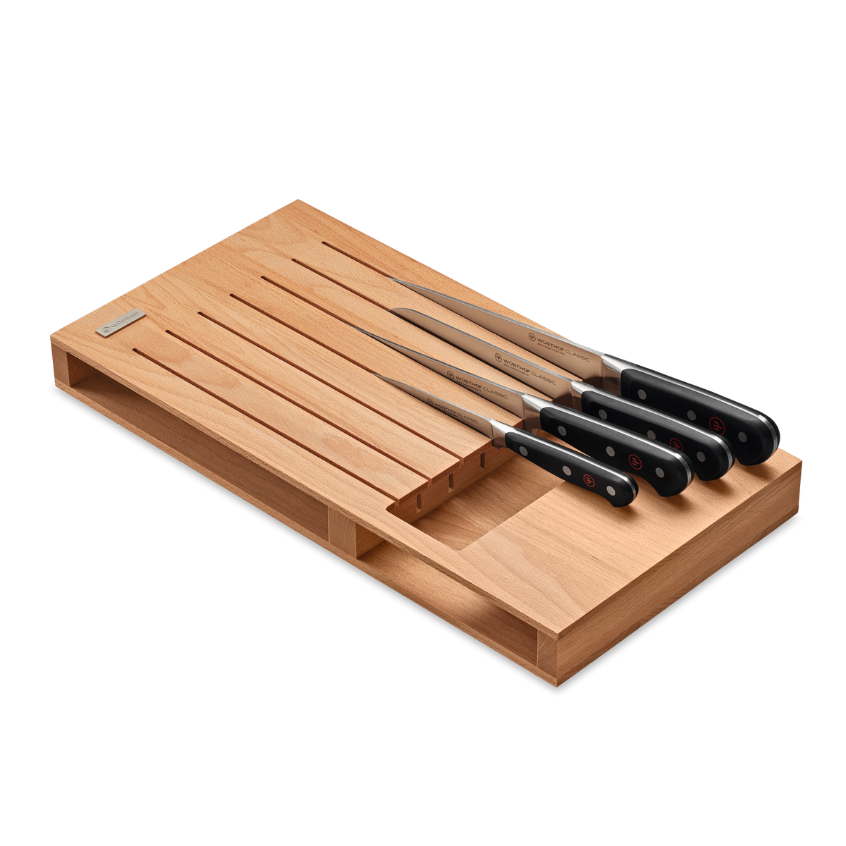 Wusthof 7-Slot In-Drawer Knife Tray — Beech
