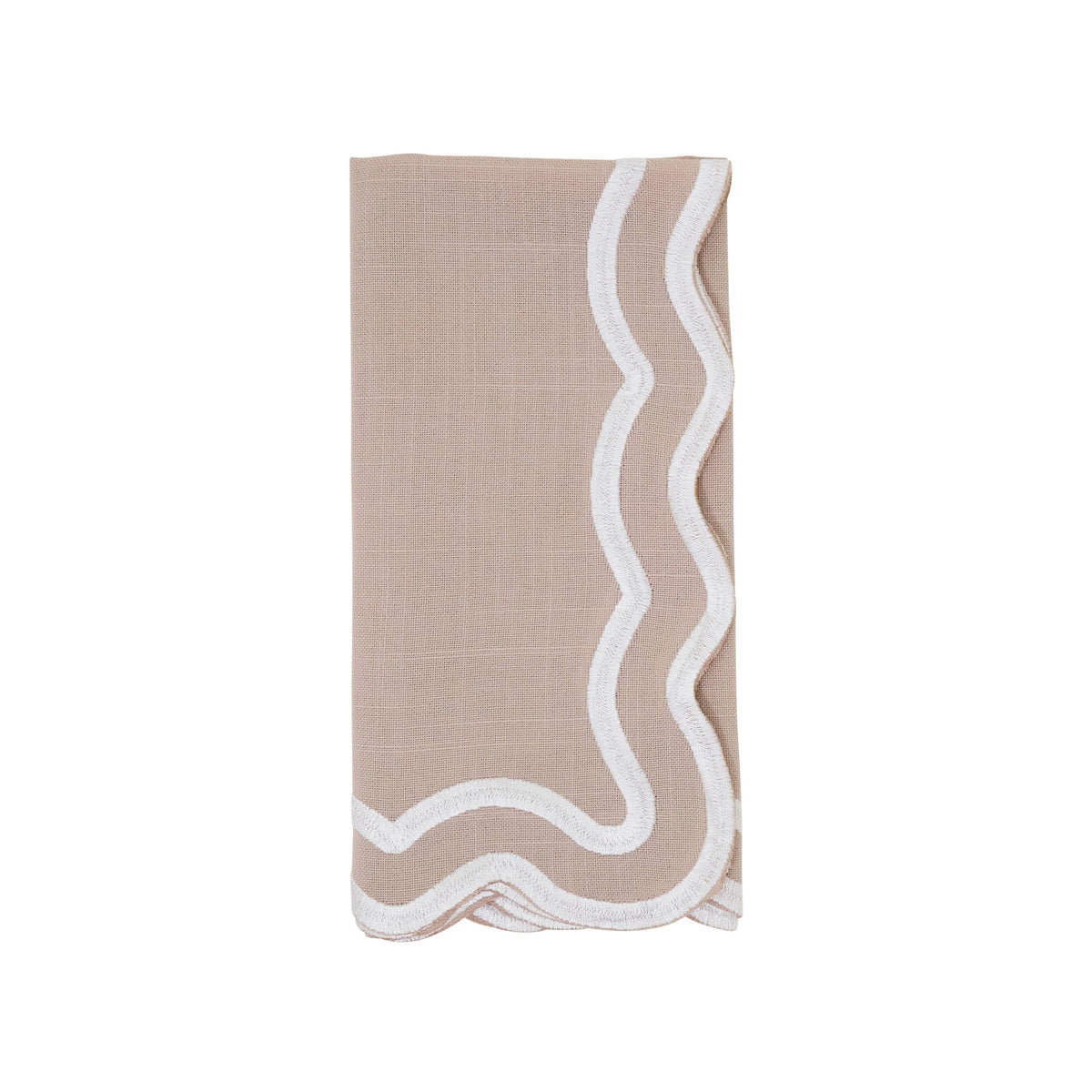 Scalloped Edge Cloth Napkin
