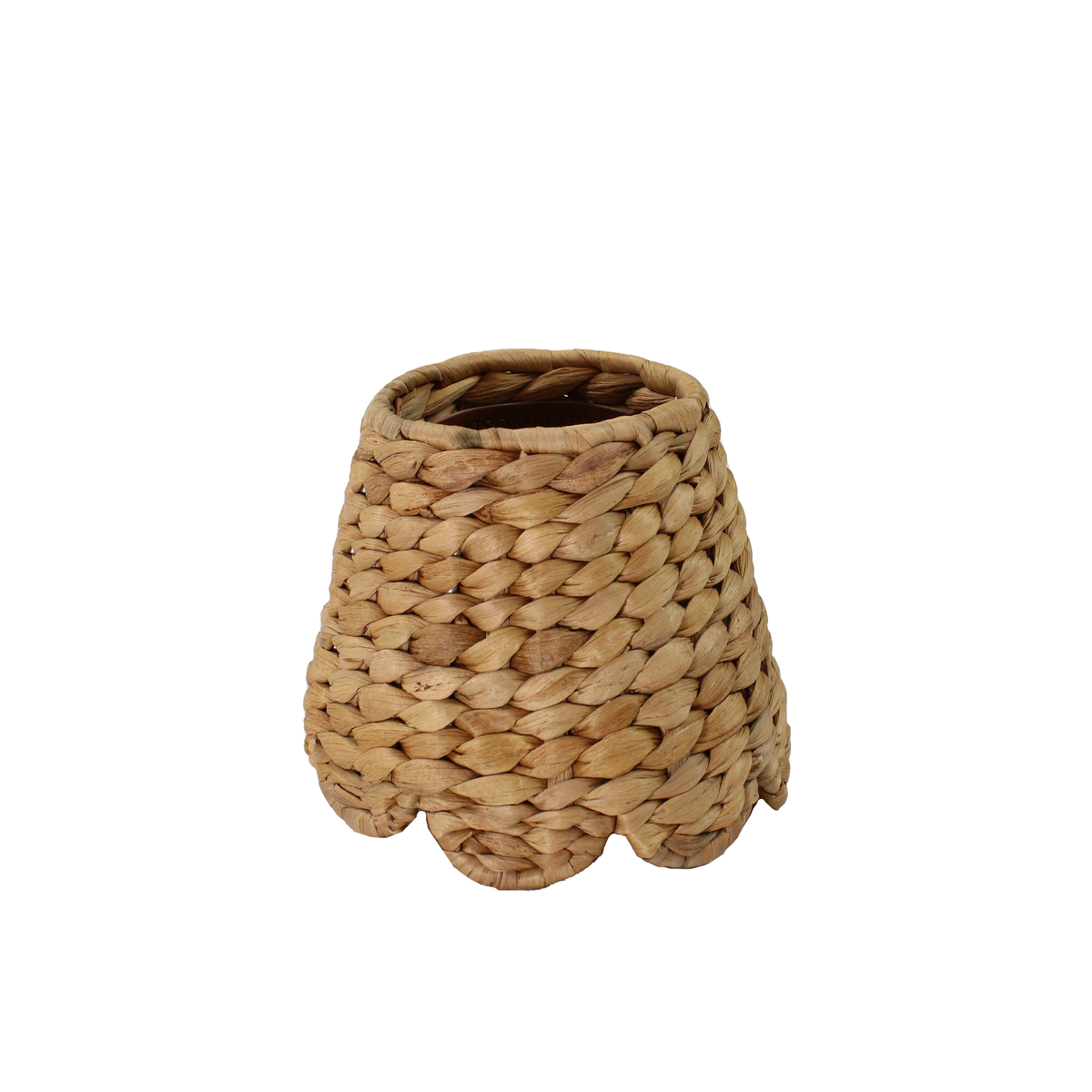 Maison Maison Design Scalloped Water Hyacinth Shade Cover