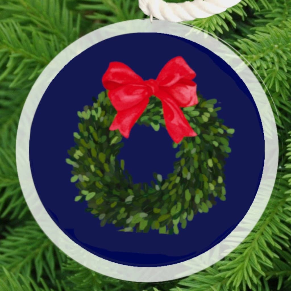 Christmas Ornament - Christmas Boxwood Wreath