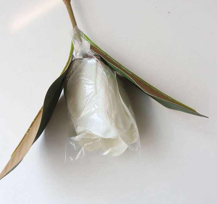 16''T Nature Touch Faux Magnolia Flower Stem, Big Flower