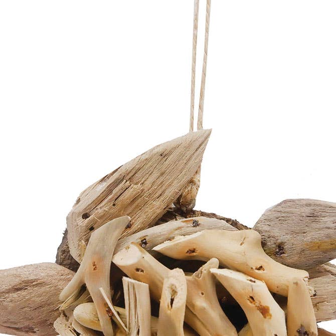 Christmas Driftwood Turtle Ornament