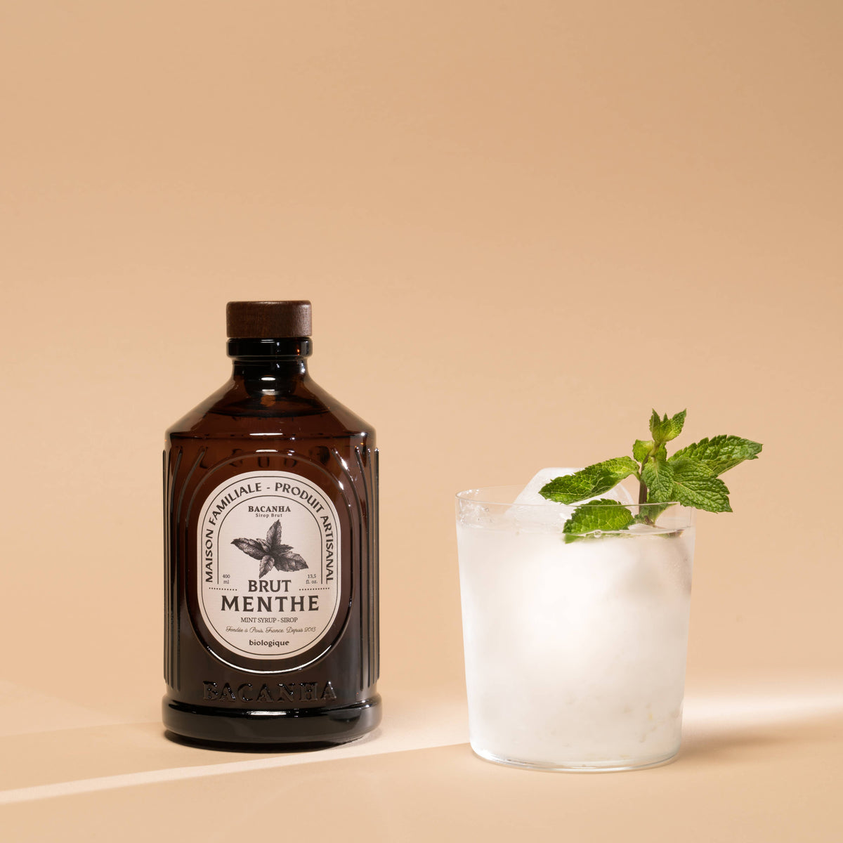 Raw Mint Syrup - Organic - 400ml - 13,5 fl. oz.